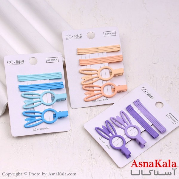 پنس و گیره انبری مو خرگوشی مجموعه 10عددی  کد HAIR13442W