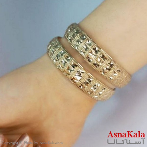 النگو طلاروس 10میل زنانه خارجی  برند NG طلایی طرح خاص با کارت گارانتی کد DSB18560w