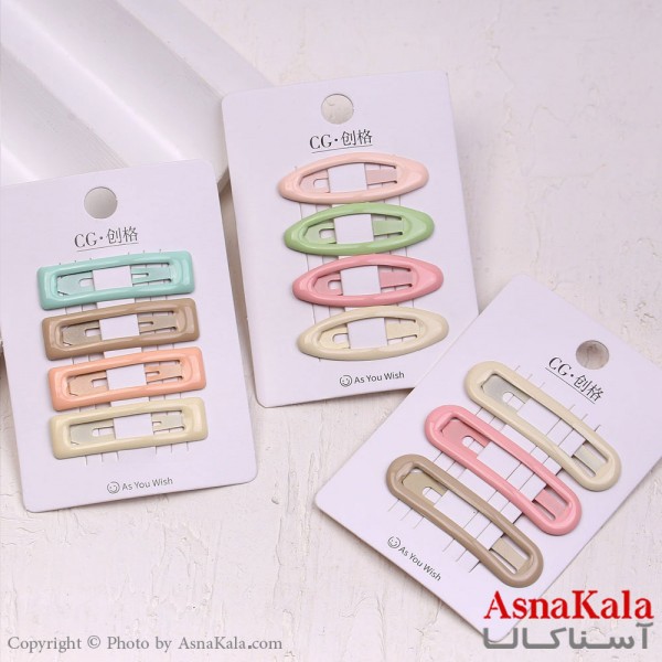 گیره مو تق تقی کارتی لاکی ژرنالی کد HAIR13727W