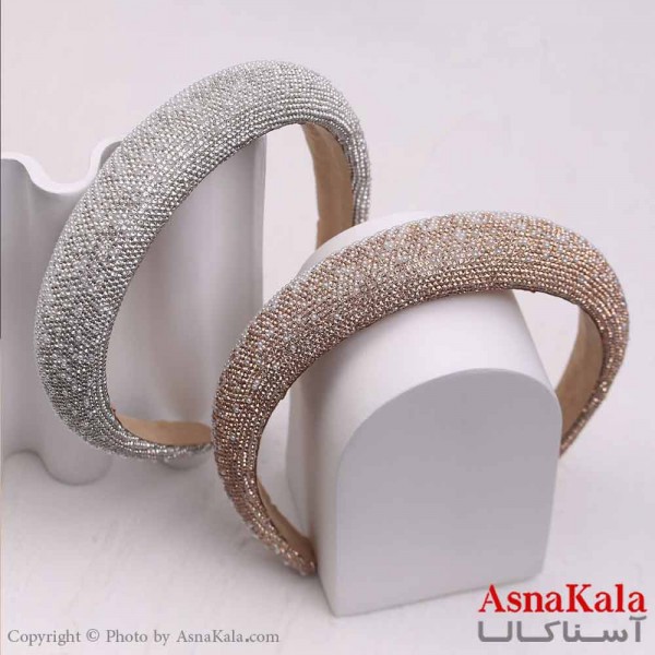 تل مو زنانه مجلسی نگین درخشان کد HAIR13746W