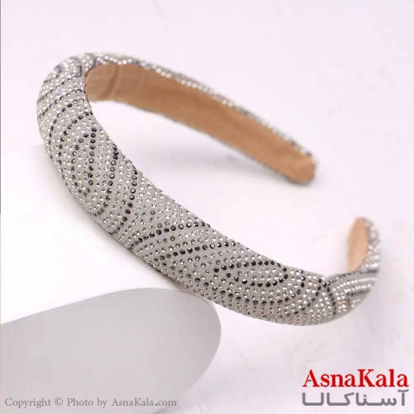 تل مو زنانه مجلسی مدل مروارید طرحدار کد HAIR13756W