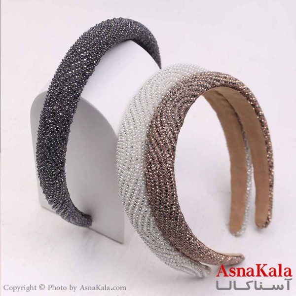 تل مو زنانه مجلسی مدل نگین باران  کد HAIR13758W