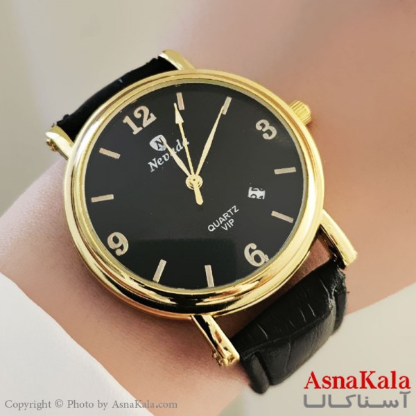 ساعت مچی چرم مردانه برند نوادا کد WTCH11232W