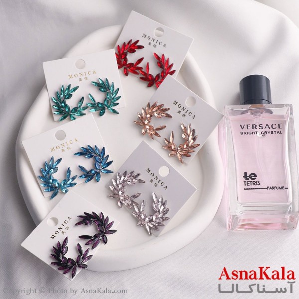 گوشواره آویز زنانه مدل برگ استیل 316 کد GSH15584W