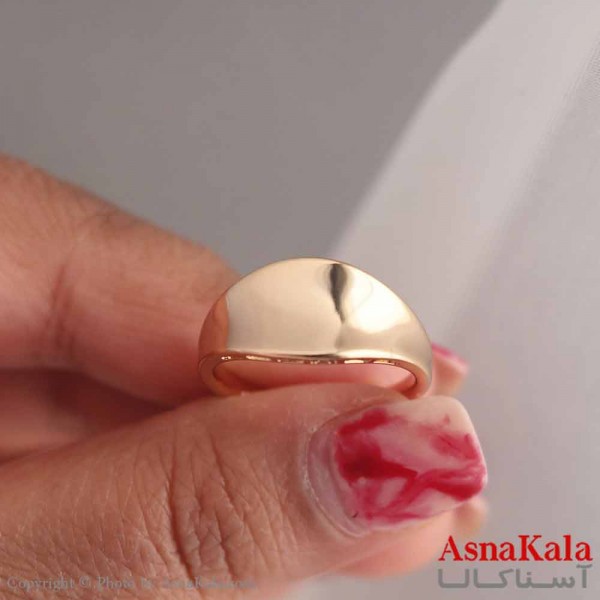 انگشتر زنانه ژوپینگ مدل مینیمال طلایی کد ANG19532W