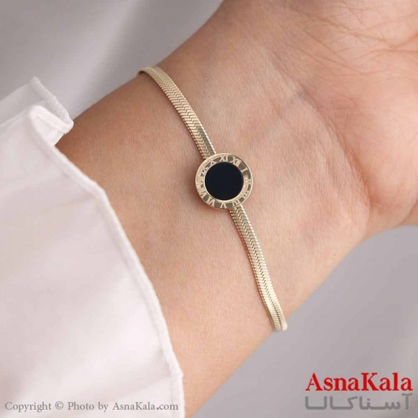 دستبند زنانه هرینگبون استیل 316 مدل ماه کد DSB18565W