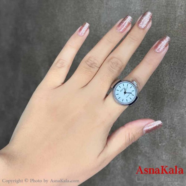 انگشتر زنانه ساعتی  مدل  خطی کد ANG19585W