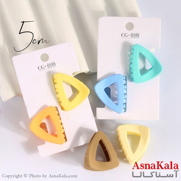 مینی کلیپس پینترستی مدل مثلث رنگی کد HAIR13902W