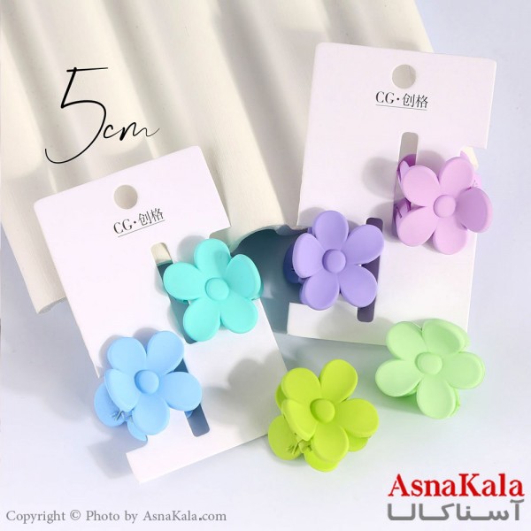 مینی کلیپس پینترستی مدل فلاور رنگی کد HAIR13909W