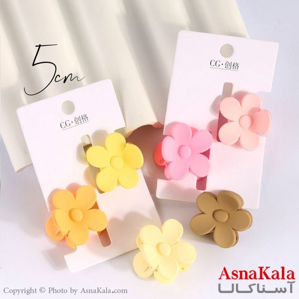 مینی کلیپس پینترستی مدل فلاور رنگی کد HAIR13910W