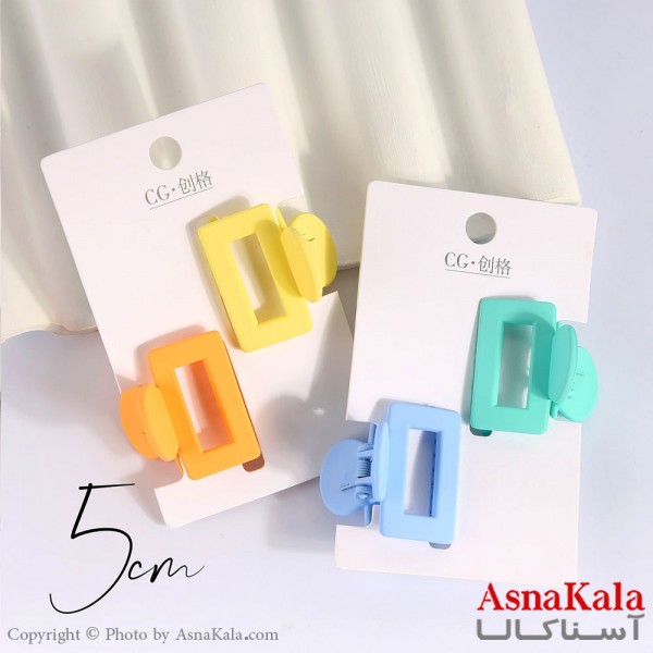 مینی کلیپس پینترستی مدل مربع رنگی کد HAIR13913W