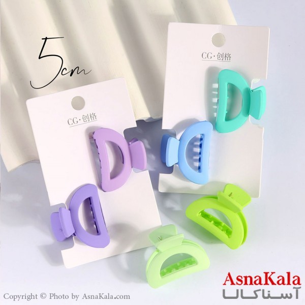 مینی کلیپس پینترستی مدل هلالی پاستلی کد HAIR13915W