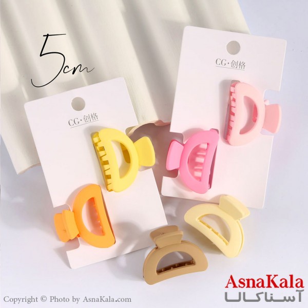 مینی کلیپس پینترستی مدل هلالی پاستلی کد HAIR13916W