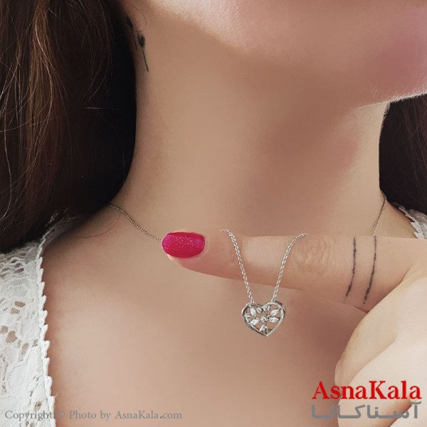 گردنبند ژوپینگ مینیمال دخترانه مدل درخت نگینی کد GNB16864W