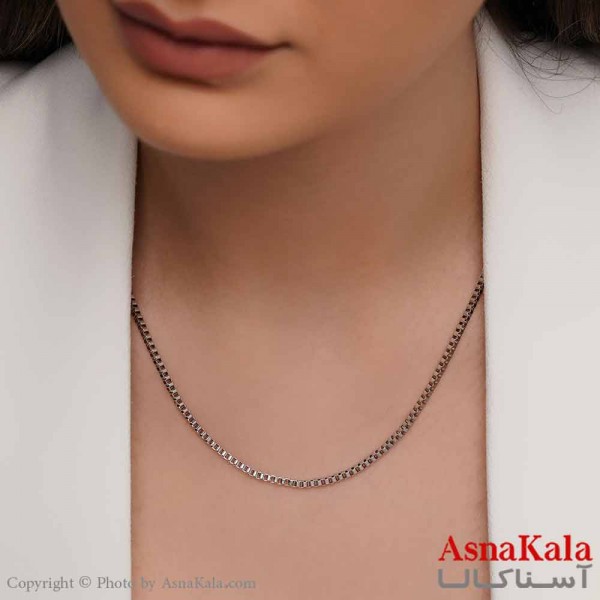 زنجیر مینیمال دخترانه استیل316 مدل ونیزی کد GNB16883W