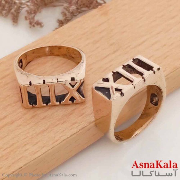 انگشتر طلاروس مردانه خاص مدل حروف انگلیسی  کد ANG19606W