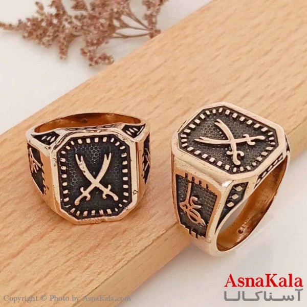انگشتر طلاروس مردانه طرح شمشیر کد ANG19619W