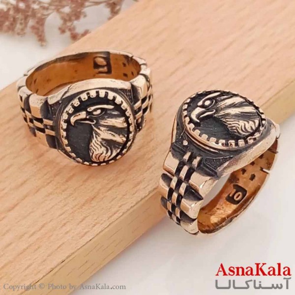 انگشتر طلاروس مردانه طرح عقاب کد ANG19625W