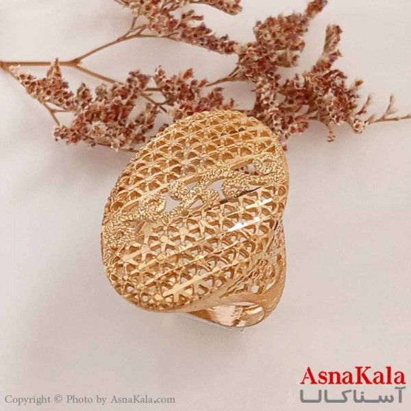 انگشتر زنانه طلاروس  شیک کد ANG19628W