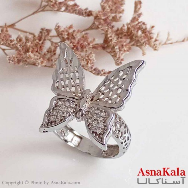 انگشتر زنانه طلاروس  مدل پروانه کد ANG19629W