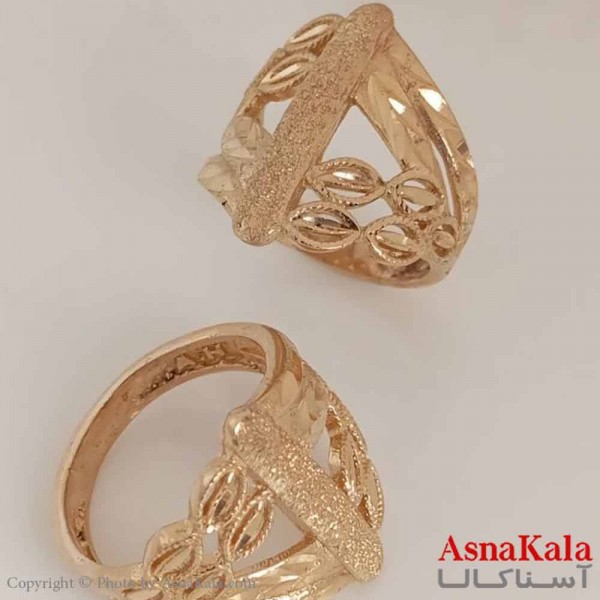 انگشتر زنانه طلاروس  مدل خطی کد ANG19646W