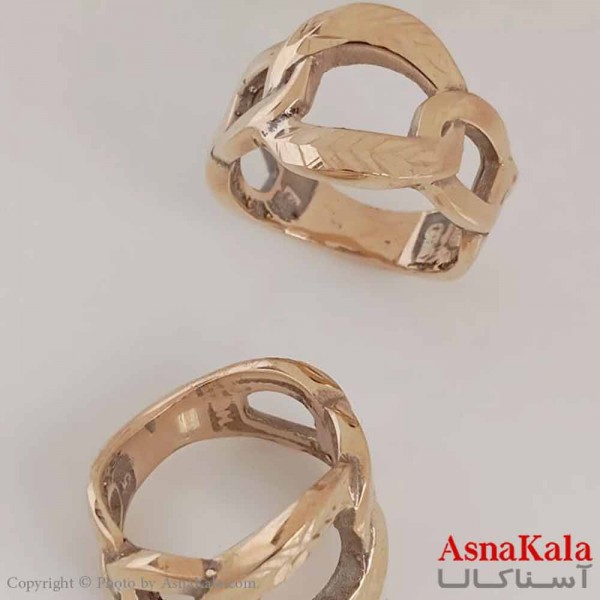 انگشتر زنانه طلاروس  مدل زنجیری کد ANG19659W