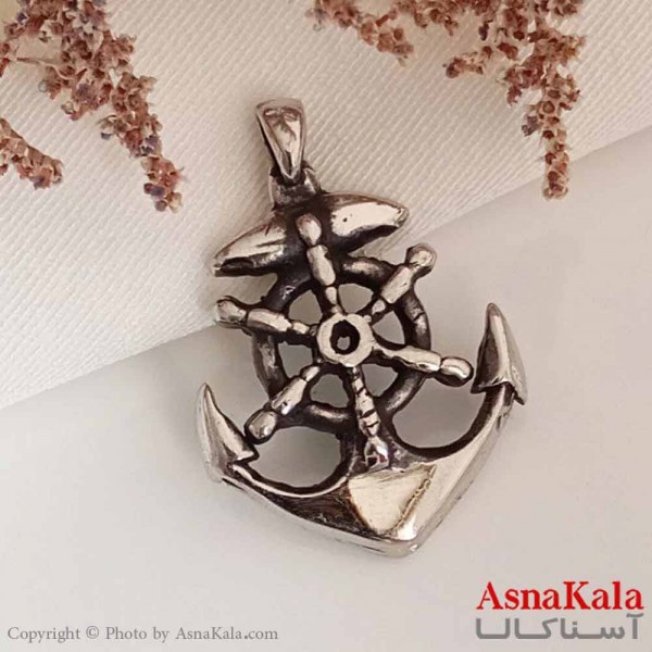 گردنبند مردانه طلاروس مدل لنگر کد GNB16890W