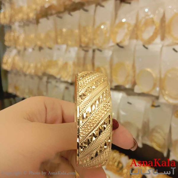 النگو طلاروس 20میل زنانه خارجی  برند NG طلایی طرح خاص با کارت گارانتی کد DSB18586w