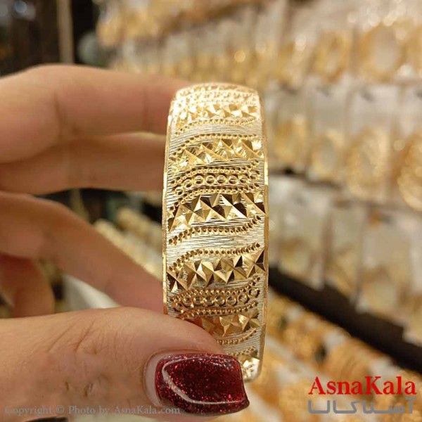 النگو طلاروس 20میل زنانه خارجی  برند NG طلایی طرح خاص با کارت گارانتی کد DSB18588w