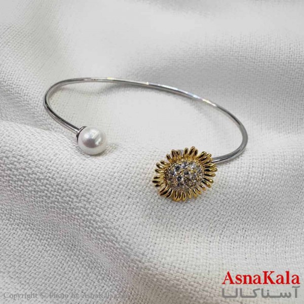 بنگل اسپرت استیل 316 مدل گل  اصل کد DSB18599W