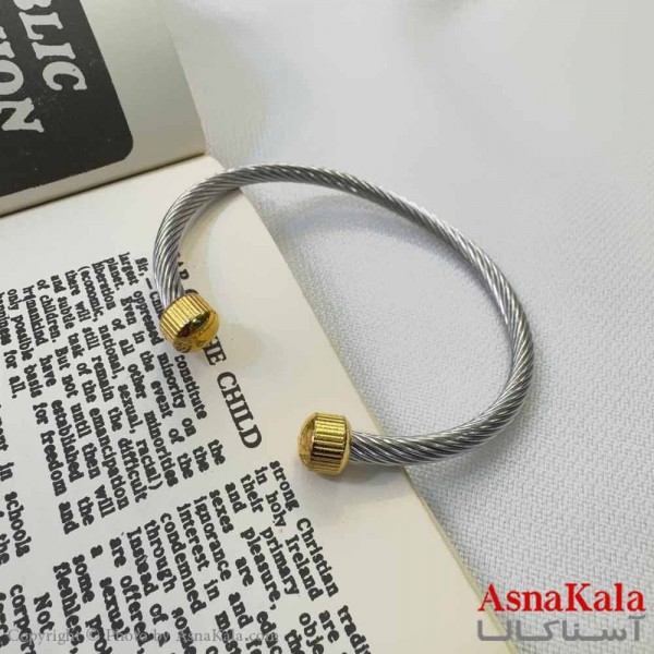 بنگل اسپرت استیل 316 مدل  پیچ طرحدار کد DSB18612W