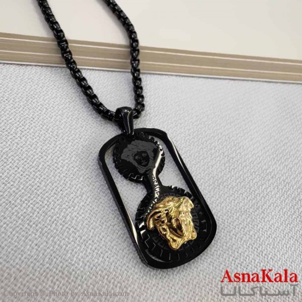 گردنبند مردانه استیل مدل ورساچه  کد GNB16901W