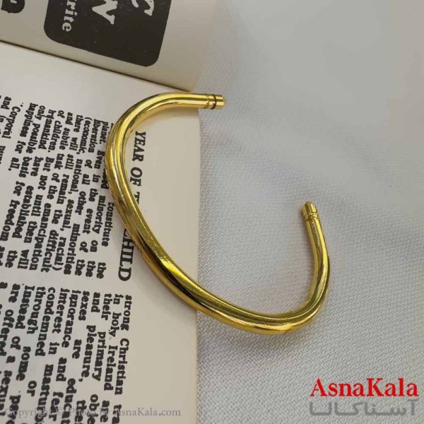 بنگل اسپرت استیل 316 مدل طلایی کد DSB18615W