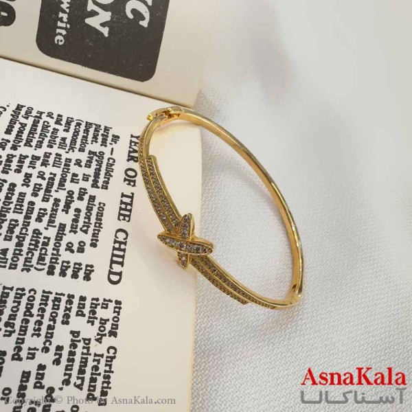 بنگل اسپرت دخترانه استیل 316 مدل پروانه کد DSB18620W