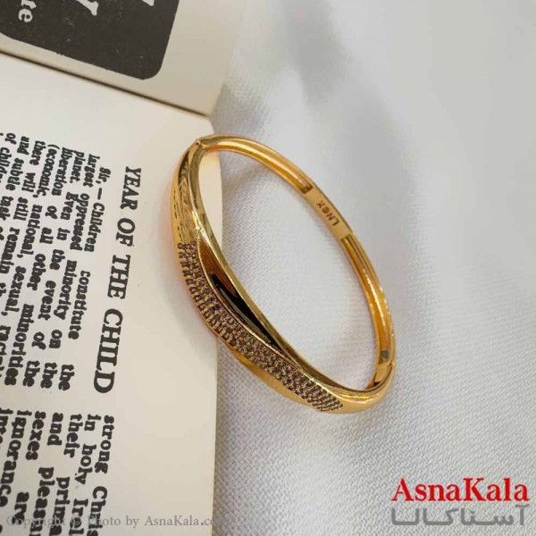 بنگل اسپرت دخترانه استیل 316 مدل طرحدار کد DSB18621W