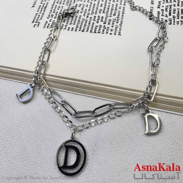 دستبند دخترانه مینیمال مدل حروف کد DSB18630W