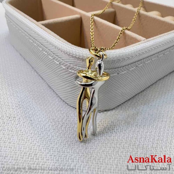 گردنبند ست دونفره دوتیکه آغوش کد GNB16915W