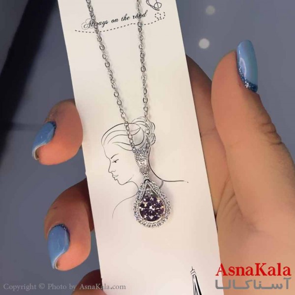 گردنبند دخترانه استیل316 مدل  جواهری کد GNB16950W
