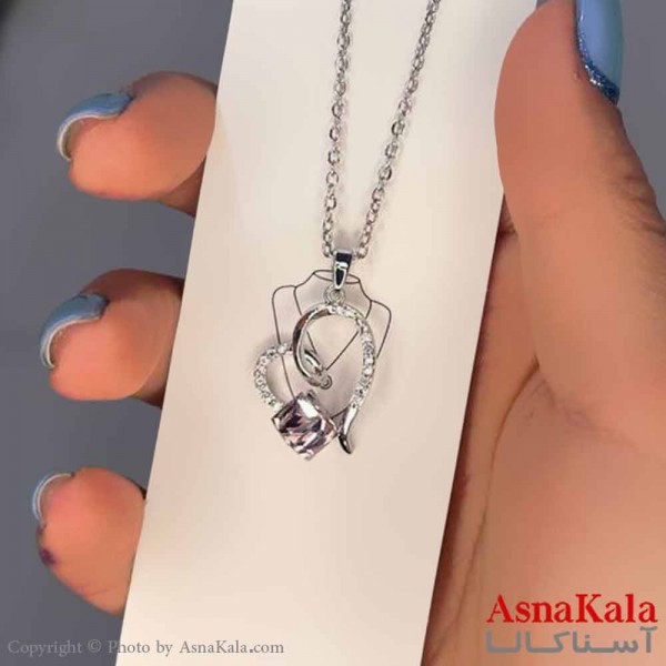 گردنبند دخترانه استیل316 مدل قلب کد GNB16956W
