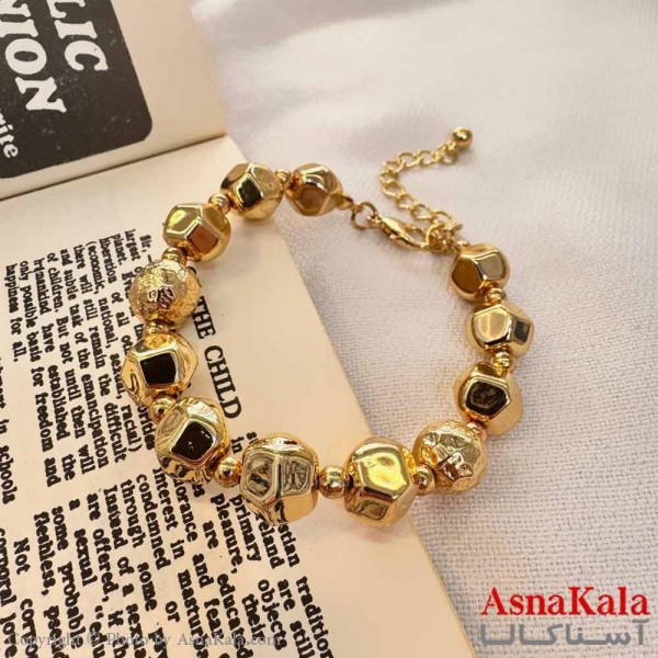 دستبند دخترانه مینیمال مدل مکعبی کد DSB18648W