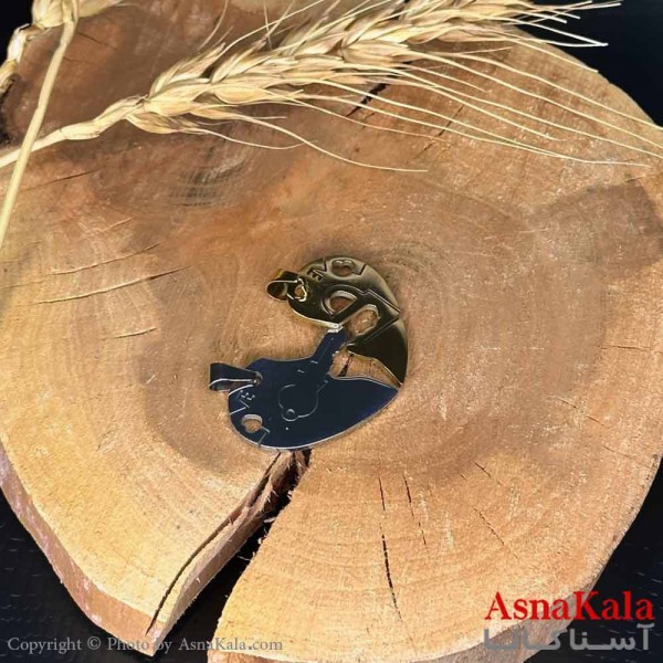 گردنبند ست دونفره  دوتیکه مدل کلید و قفل کد GNB16974W