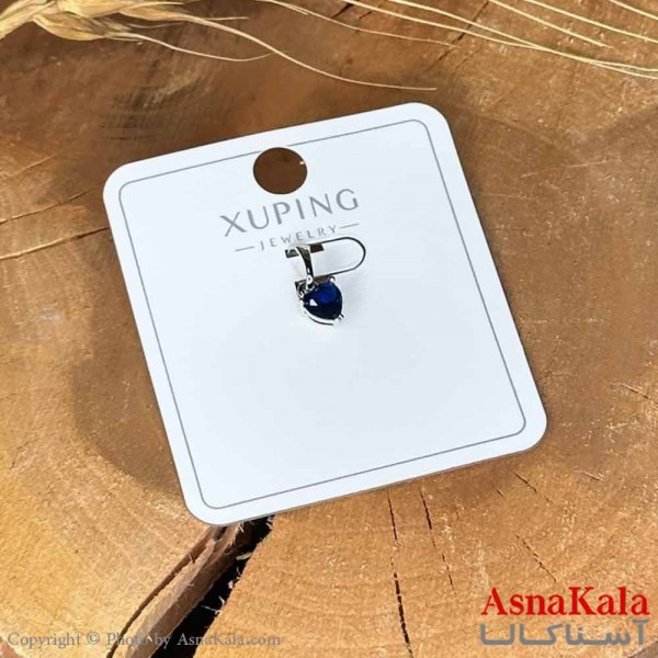 آویز دخترانه ژوپینگ مدل سنگ آبی کد GNB16980W