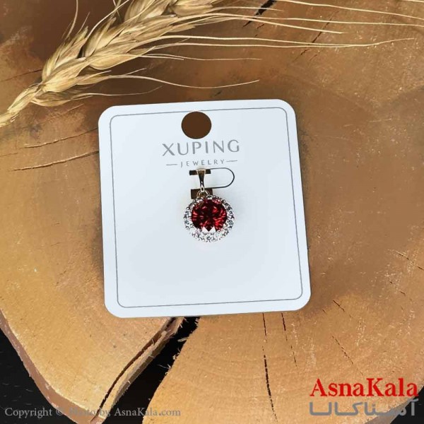 آویز دخترانه ژوپینگ مدل نگین قرمز کد GNB16982W