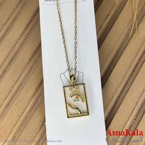 گردنبند دخترانه استیل316 مدل  خورشید کد GNB161016W