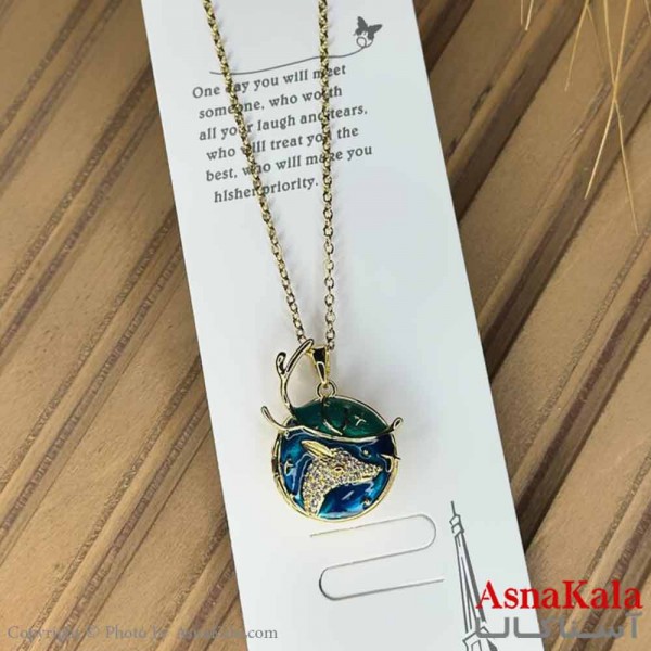 گردنبند دخترانه استیل316 مدل  گوزن کد GNB161019W