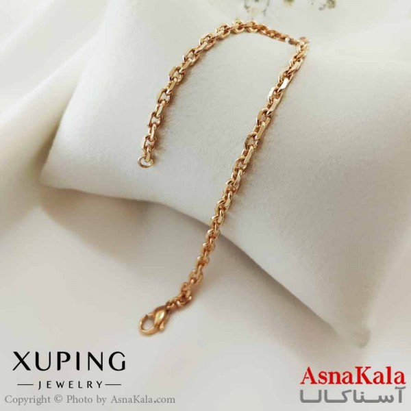دستبند زنانه ترند برند ژوپینگ Xuping مدل طنابی کد DSB18675W