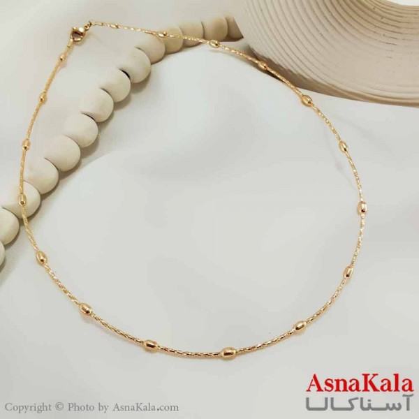 گردنبند ژوپینگ مینیمال دخترانه مدل توپی کد GNB161036W