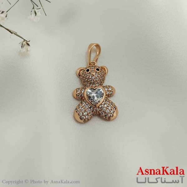 آویز دخترانه ژوپینگ مدل خرس قلبی کد GNB161071W