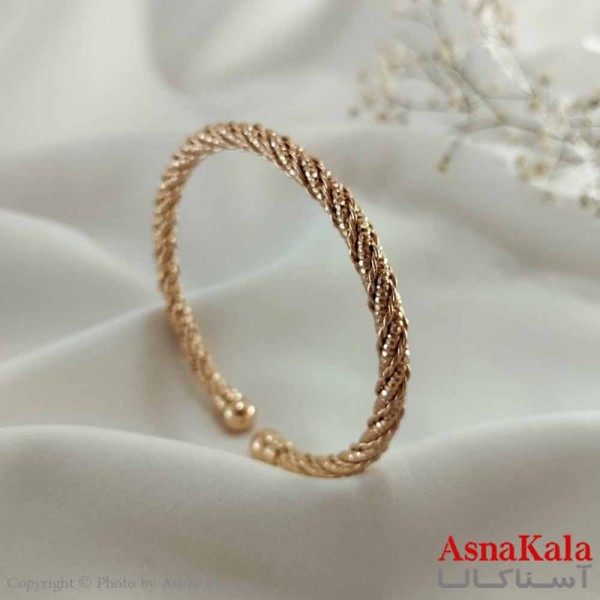 بنگل مینیمال دخترانه ژوپینگ مدل پیچی کد DSB18699W