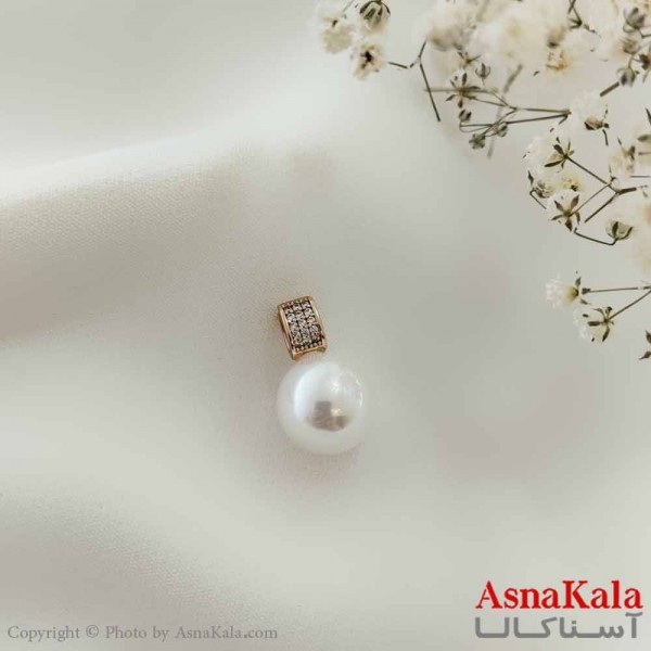 آویز دخترانه ژوپینگ مدل تک مروارید کد GNB161057W